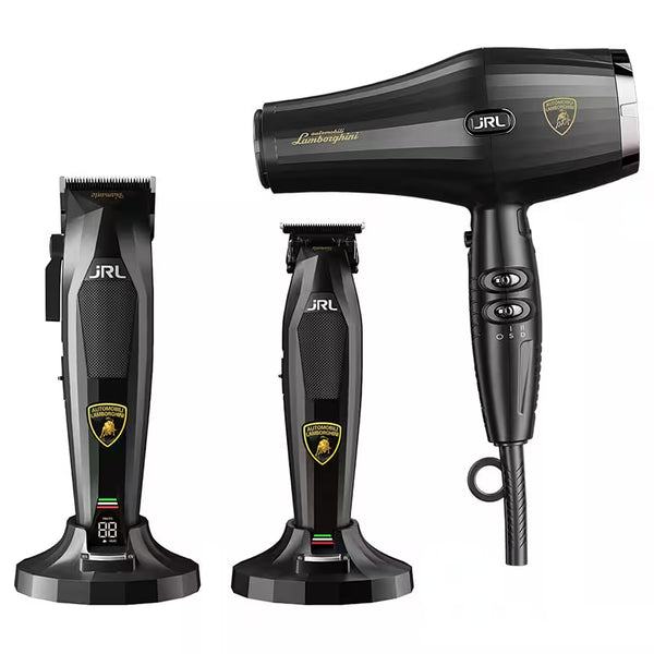 JRL Lamborghini Set Diamant Clipper Trimmer  Forte Pro Haartrockner