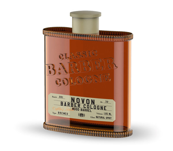 Novon Classic Barber Cologne - Red - Wood Barrel - 185ml