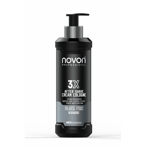 Novon Professional 3X Aftershave Cream Cologne - Black Fire - 400ml