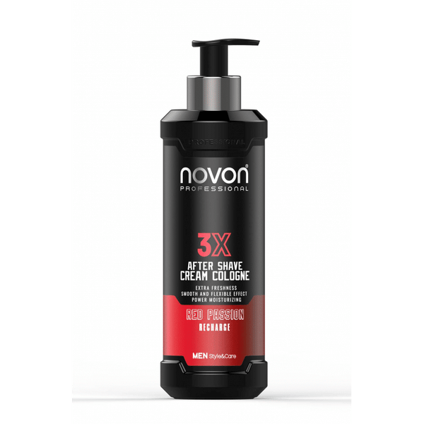 Novon Professional 3X Aftershave Cream Cologne - Red Passion - 400ml